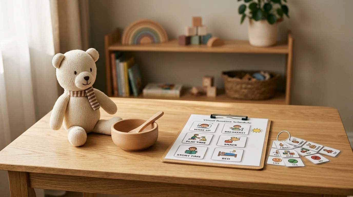Visual Supports and Pretend Play Routines for Autistic Children